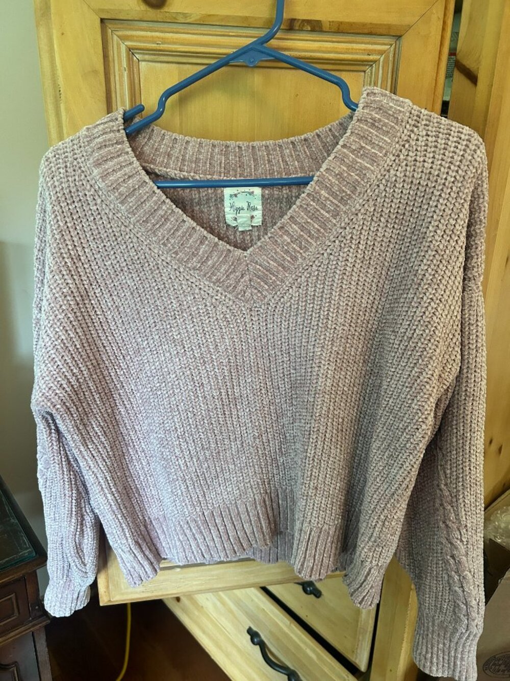 Hippie Rose Pullover V-Neck Sweater